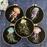 Jellyfish Embroidery Starter Kit The Stichers Heavane