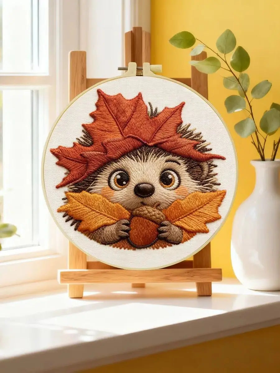 Hedgehog Embroidery Starter Kit