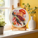 Sea Turtle & Jellyfish Embroidery Kit Kits For Stitchers