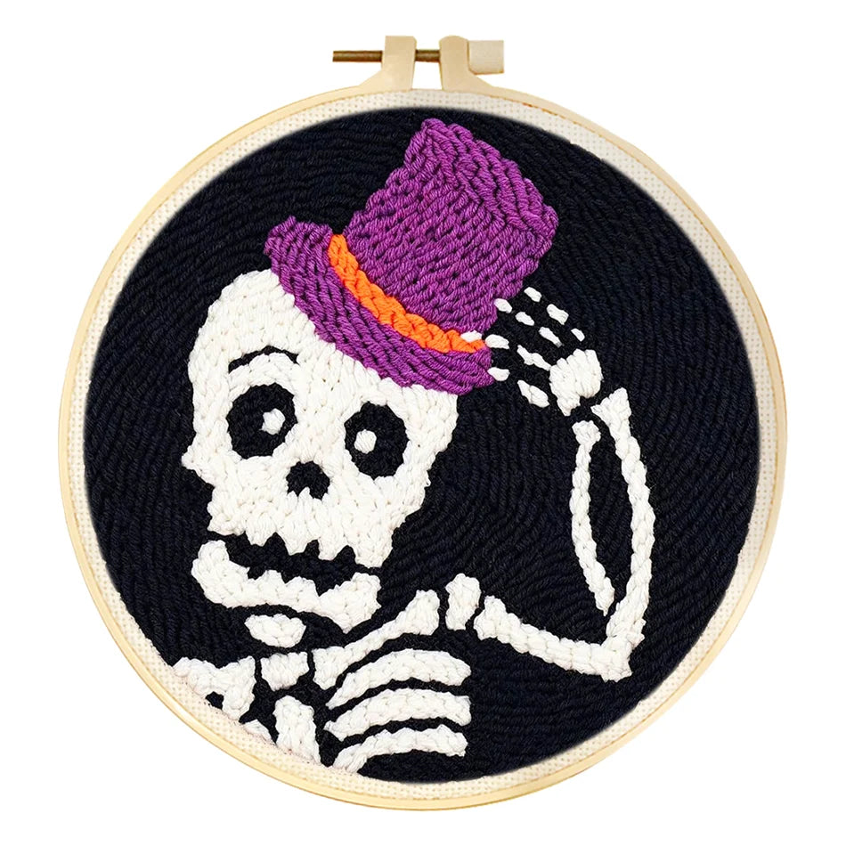 Cute Halloween Characters Embroidery Kit Collection – 6 Designs