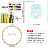 Sugar Skull Embroidery DIY Kit – Colorful Day of the Dead Beginner Stitching Kit with Hoop, Pattern & Threads