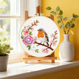Robin Blossom Embroidery Kit Kits For Stitchers