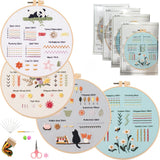 3/4pcs Beginner Embroidery Starter Kit Kits For Stitchers