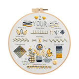 3-Piece Beginner Embroidery Stitch Learning Kit Kits For Stitchers