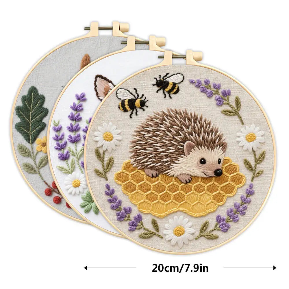 Forest Friends Hand Embroidery Kit