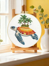 Sea Turtle Paradise Embroidery Kit 🐢🌴🧵