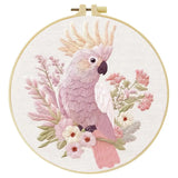 Blush Cockatoo Embroidery Kit Kits For Stitchers
