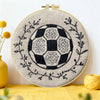 Hand-Embroidered Soccer Ball Wall Art – Football Hoop Decor