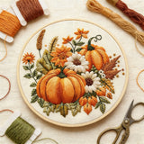 Autumn Pumpkin Bouquet Embroidery Kit