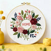 Home Sweet Home Floral Wreath Embroidery Kit Kits For Stitchers
