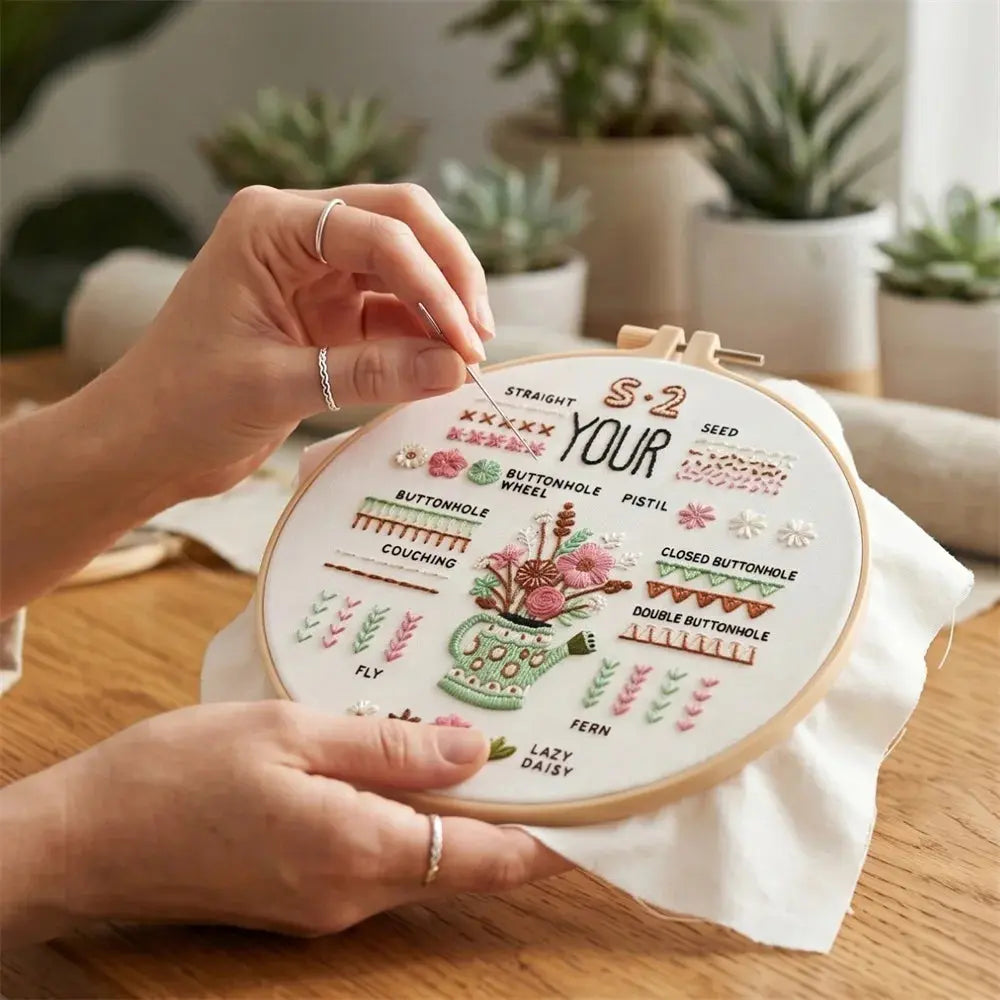 Enjoy Your Life Beginner Embroidery Kit Kits For Stitchers