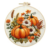 Autumn Pumpkin Bouquet Embroidery Kit