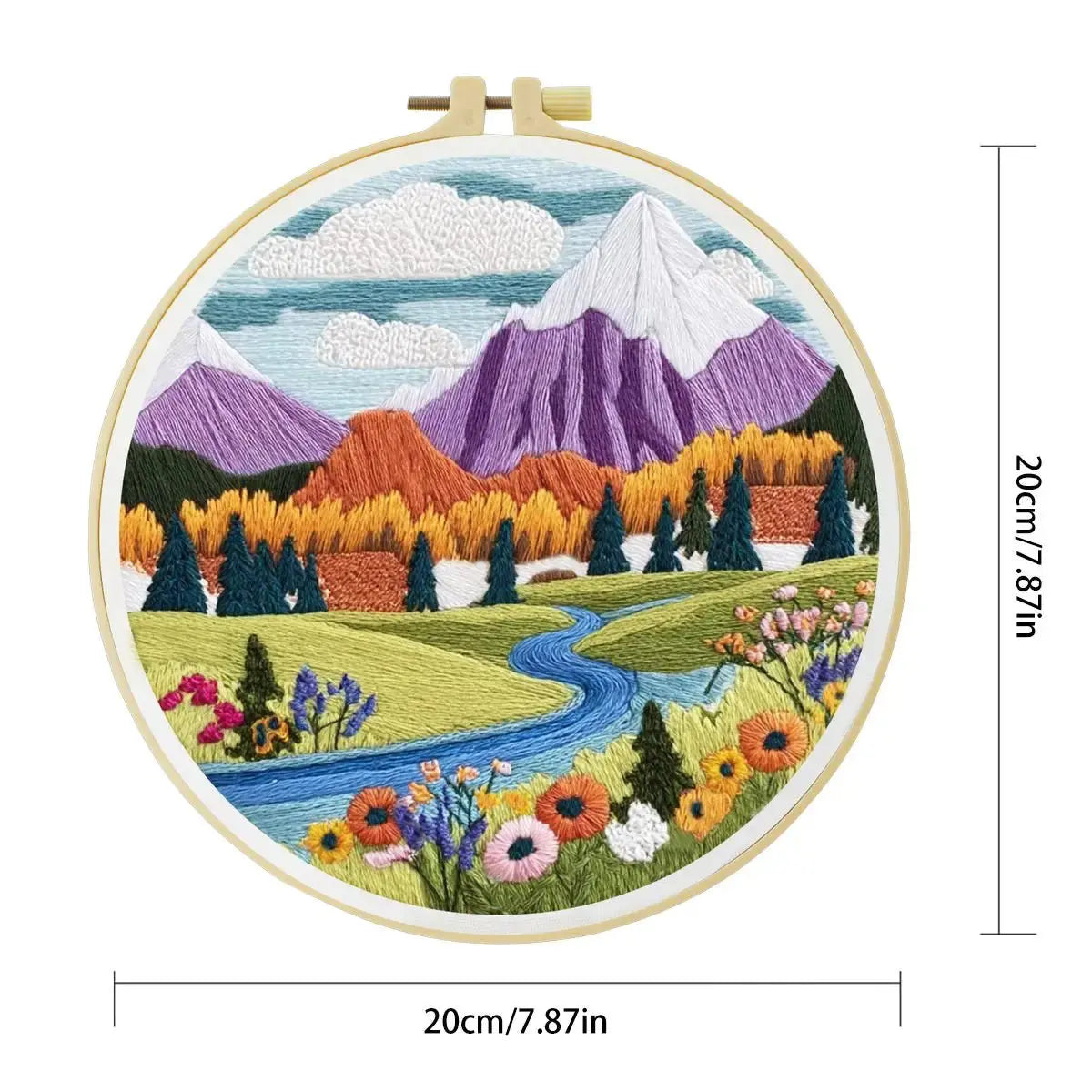 Mountain Meadow Embroidery Kit Kits For Stitchers