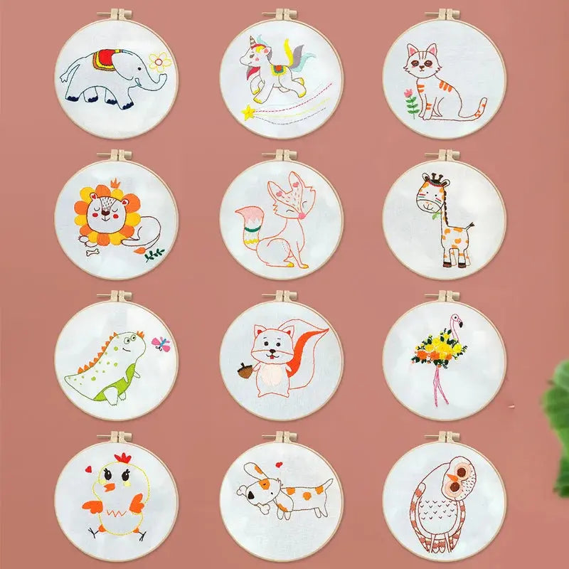 Animal Friends Beginner Embroidery Kit Kits For Stitchers