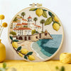Mediterranean Lemon Coast Embroidery Kit Kits For Stitchers