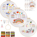 3-Piece Beginner Embroidery Learning Kit Kits For Stitchers
