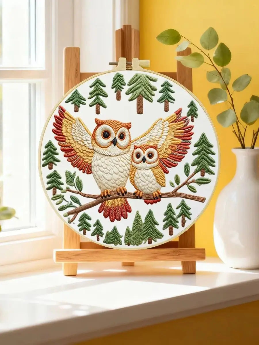 Owl Embroidery Kit