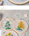 Transparent Double-Sided Flower Embroidery Starter Kit