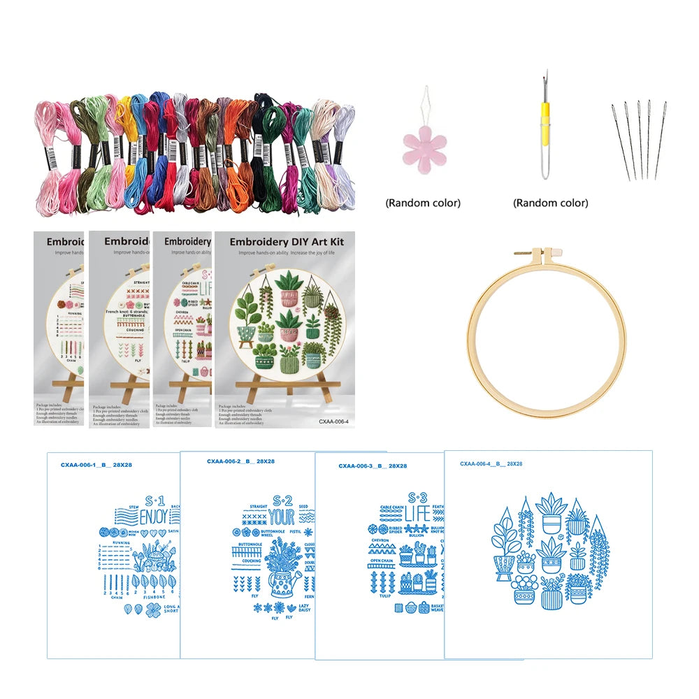 Enjoy Your Life Beginner Embroidery Kit Kits For Stitchers