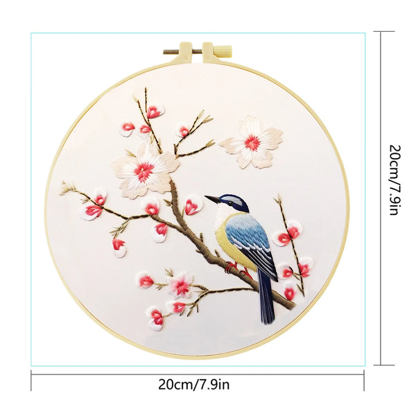 Floral Hand Embroidery Kit