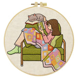 Cozy Reading Corner Embroidery Kit Kits For Stitchers