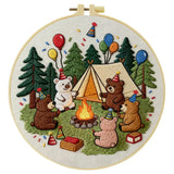 Birthday Bear Camp Embroidery Kit Kits For Stitchers