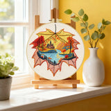 Maple Leaf Embroidery Kit