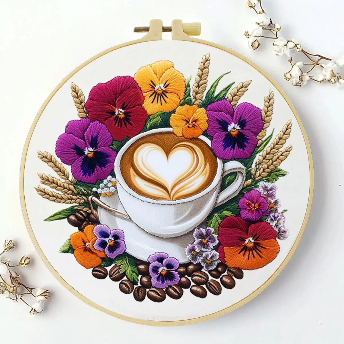 Coffee Moment Embroidery Kit