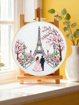 Springtime Paris Love Embroidery Kit 🌸🗼💕 Kits For Stitchers