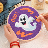 Spooky Halloween Characters Embroidery Kit – Set of 5