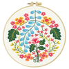 Folk Floral Hand Embroidery Kit