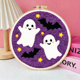 Cute Halloween Ghosts Embroidery Kit