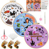 Cute Halloween Embroidery Kit – Set of 3