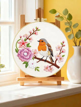 Robin Blossom Embroidery Kit Kits For Stitchers