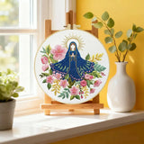 Our Lady of Grace Floral Embroidery Kit Kits For Stitchers