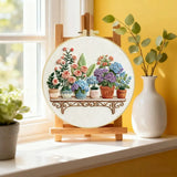 Flower Shelf Embroidery Kit Kits For Stitchers