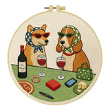 Dachshund’s Midnight Snack Embroidery Kit Kits For Stitchers