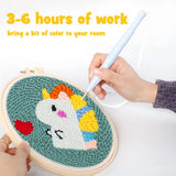Cute Halloween Characters Embroidery Kit Collection – 6 Designs