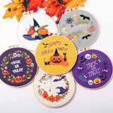 Cute Halloween Embroidery Kit Collection – 6 Designs