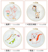 Animal Friends Beginner Embroidery Kit Kits For Stitchers