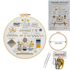 3-Piece Beginner Embroidery Stitch Learning Kit Kits For Stitchers