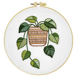 Hanging Pothos Plant Embroidery Kit Kits For Stitchers