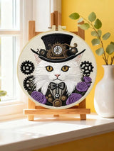Punk Cat Embroidery Kit