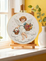 Floral Angel Embroidery Kit Kits For Stitchers