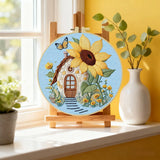 Sunflower House Embroidery Kit