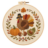 Happy Thanksgiving Embroidery Kit Collection – 4 Designs