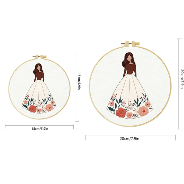 Elegant Lady Embroidery Starter Kit