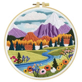 Mountain Meadow Embroidery Kit Kits For Stitchers