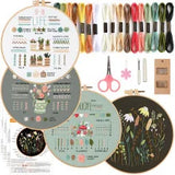 3/4pcs Beginner Embroidery Starter Kit Kits For Stitchers