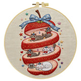 Strawberry Kitten Haven Embroidery Kit Kits For Stitchers